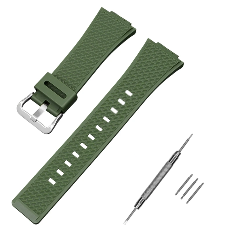 Ремінець для Casio G-Shock GA-100/110 Army Green SI (3964)