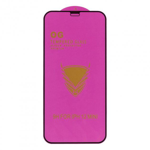Защитное стекло OG для Apple iPhone 12 mini в упаковке Black (15775)
