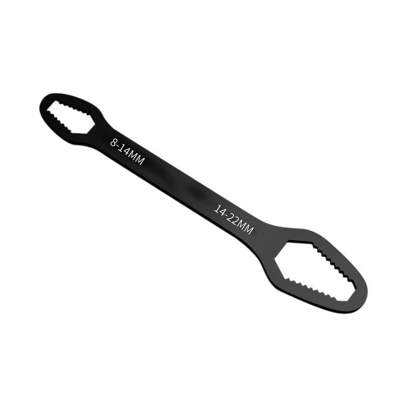 Гаечный ключ накидной Torx с двойной головкой хромованадиевая сталь 8-13 мм и 14-22 мм 160 мм 70 г (1586)