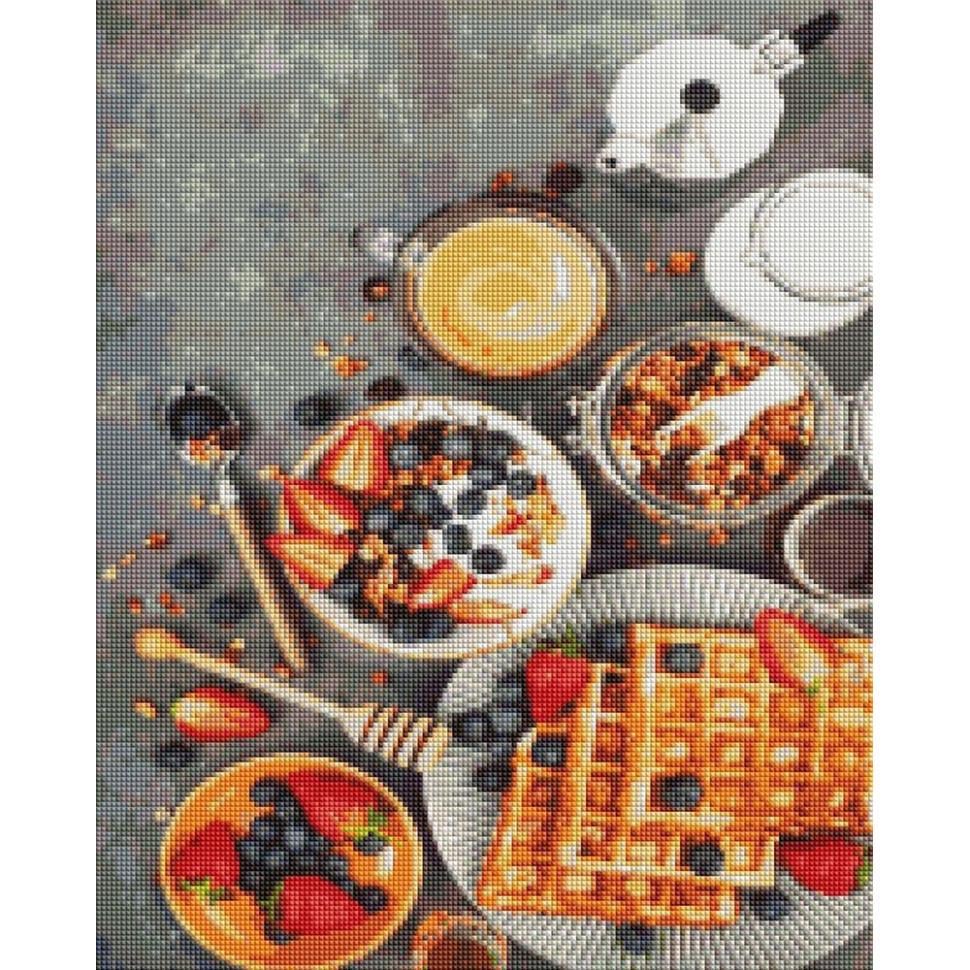 Алмазна мозаїка Brushme Віденські вафлі DBS1098 40x50 см (RLT36370) Алмазна мозаїка Brushme Віденські вафлі DBS1098 40x50 см (RLT36370)