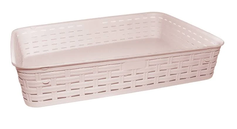 Кошик для побутових пр. Plastart ротанг Пудровий (MUP-SP-205)