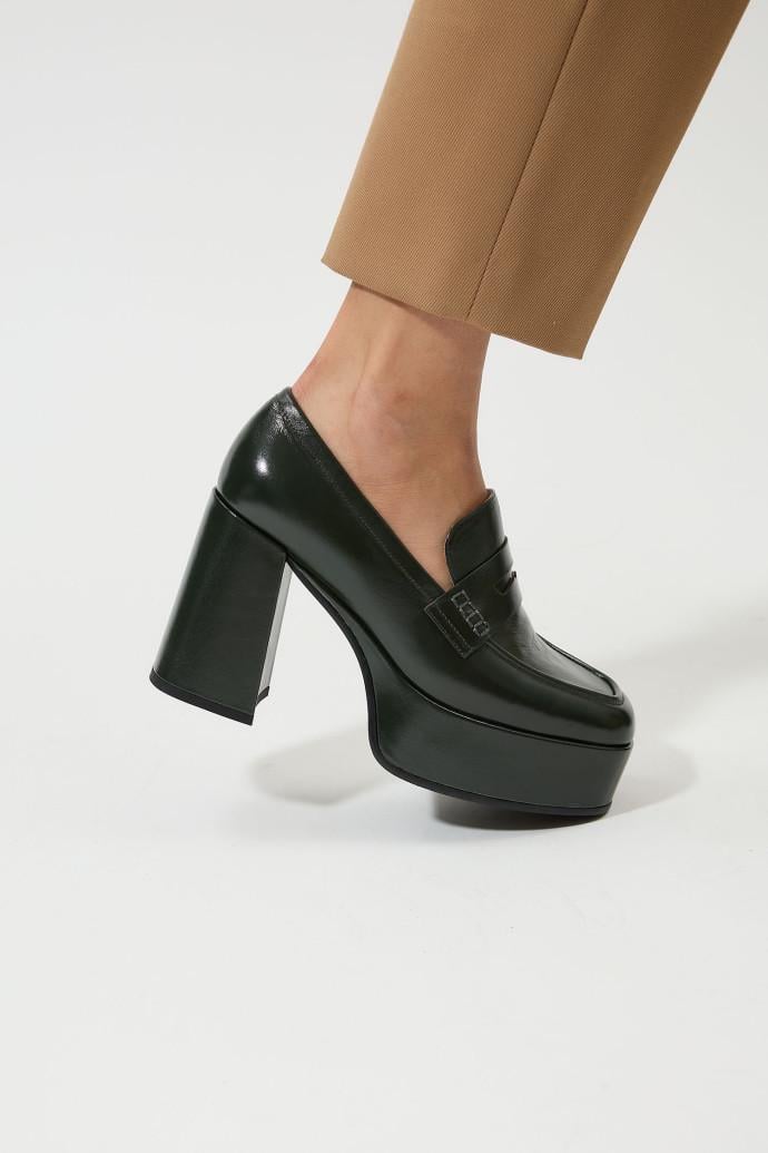 Лоферы женские LONZA р. 37 Зеленый (191777)