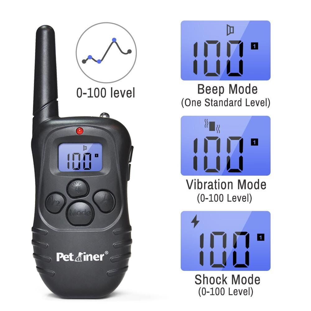 Нашийник для собак Petrainer електронний Чорний (PET998DR) - фото 3 Нашийник для собак Petrainer електронний Чорний (PET998DR) - фото 3