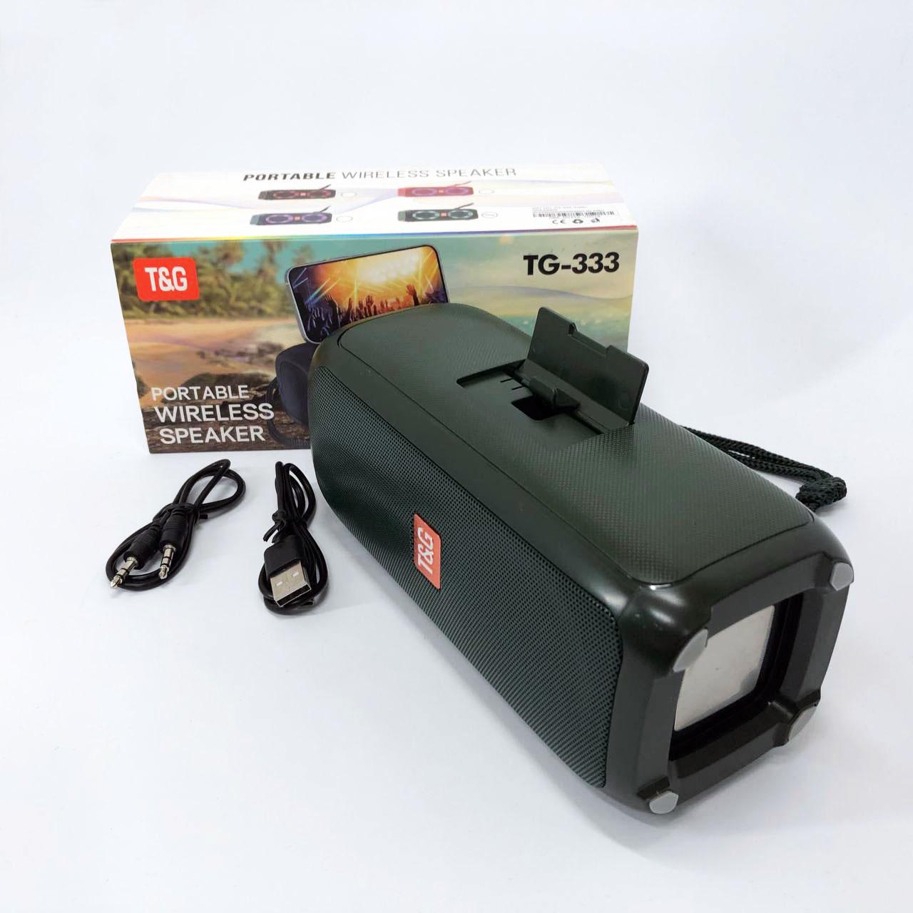 Портативна колонка TG333 2x5W з підсвічуванням RGB Зелений - фото 11 Портативна колонка TG333 2x5W з підсвічуванням RGB Зелений - фото 11