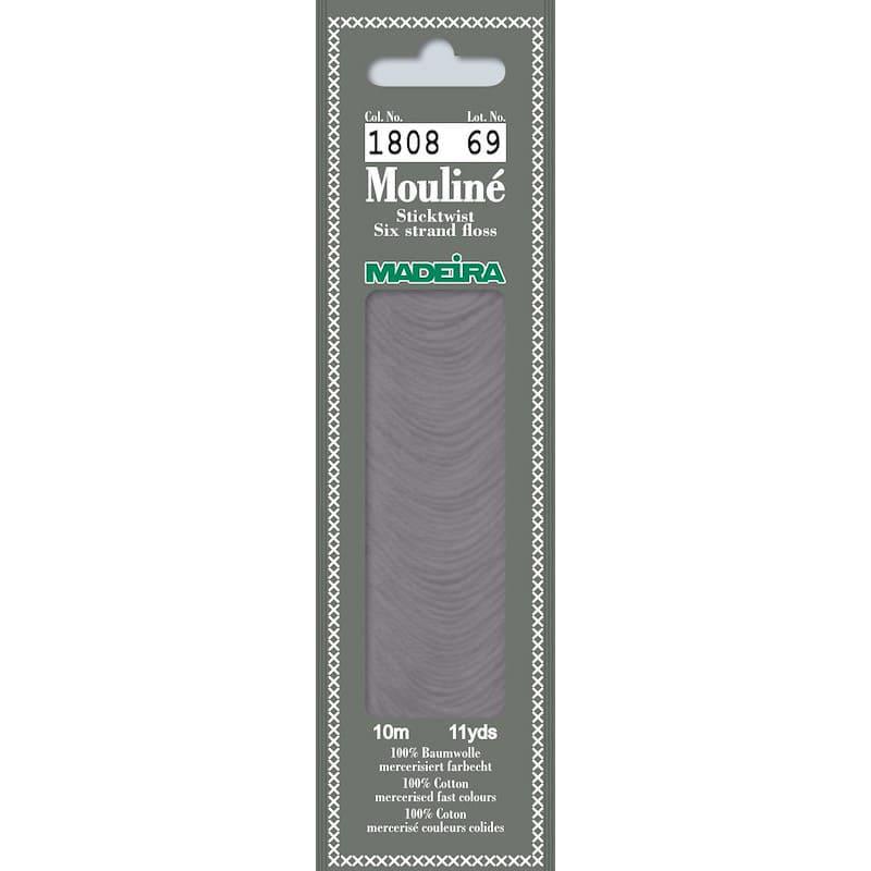 Нитки мулине Madeira 1808 Mouline Серые ракушки