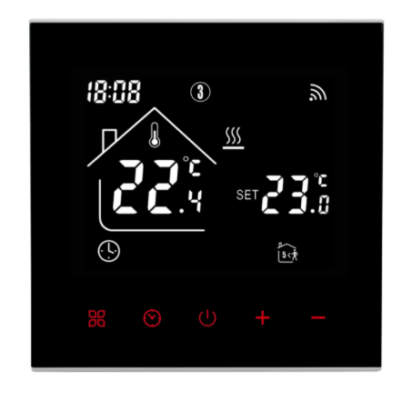 Термостат розумний програмований сенсорний TUYA MA4 16A для теплої підлоги з Wifi керуванням