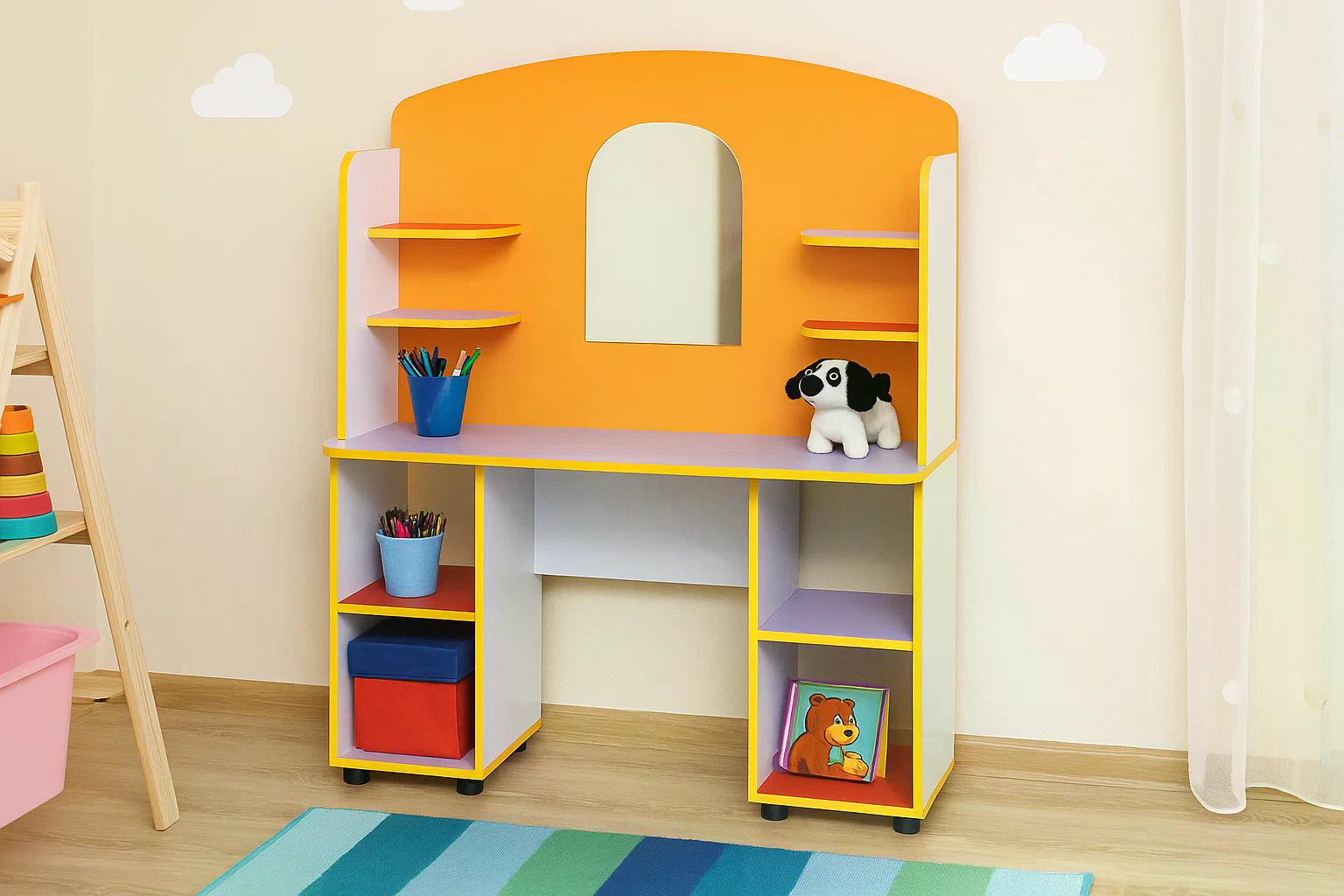 Ігрові меблі для дитячого садка Салон краси Orange/Lavander - фото 3 Ігрові меблі для дитячого садка Салон краси Orange/Lavander - фото 3