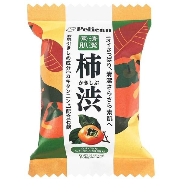 Мыло твердое для очищения кожи Persimmon Pelican с экстрактом хурмы 80 г (479361) Мыло твердое для очищения кожи Persimmon Pelican с экстрактом хурмы 80 г (479361)