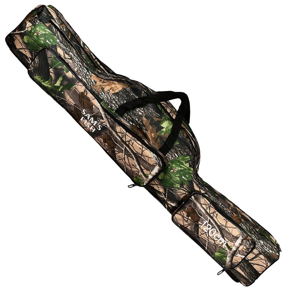 Чехол для спиннингов Sams Fish 3 секции с 2 дополнительными карманами 120x29x18 см Camo (SF24220-120)
