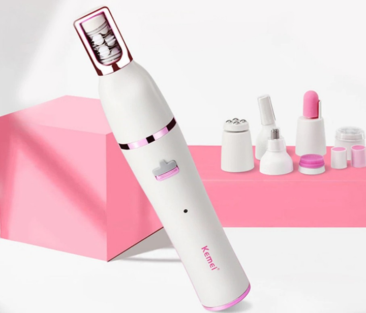 Эпилятор Kemei 7в1 KM-2189 аккумуляторный 7 насадок 2 Вт 45 минут работы (Km-2189) Эпилятор Kemei 7в1 KM-2189 аккумуляторный 7 насадок 2 Вт 45 минут работы (Km-2189)