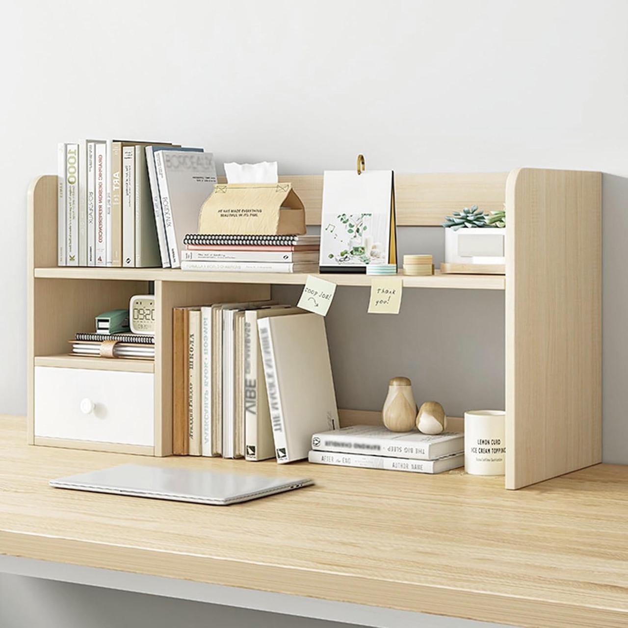 Полка-надстройка настольная из дерева Гламарис бланже (АКД-018901)