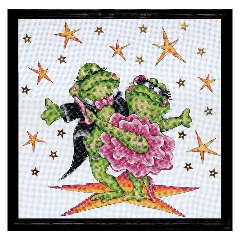 Набор для вышивания крестиком Design Works 2776 Dancing Frogs (8569)