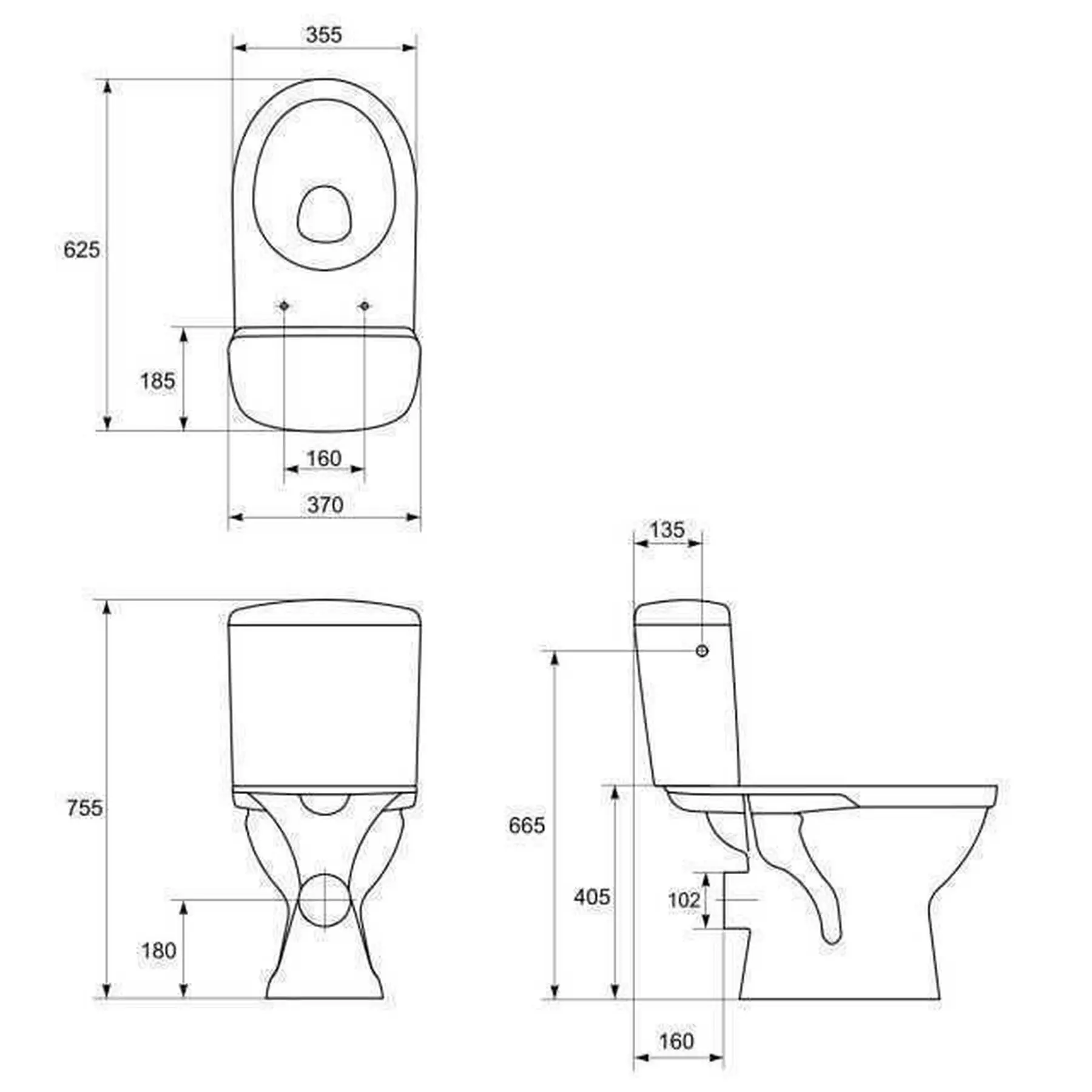Унитаз компакт Мерида 010/011 без бачка и сиденья (GSR-000003241) - фото 3 Унитаз компакт Мерида 010/011 без бачка и сиденья (GSR-000003241) - фото 3