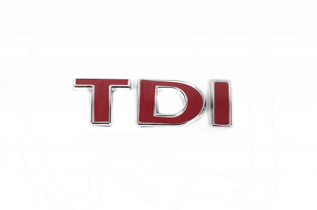 Надпись Tdi OEM Все буквы красные Davs Auto для Volkswagen Polo 2001-2009 гг. abs-пластик Красный