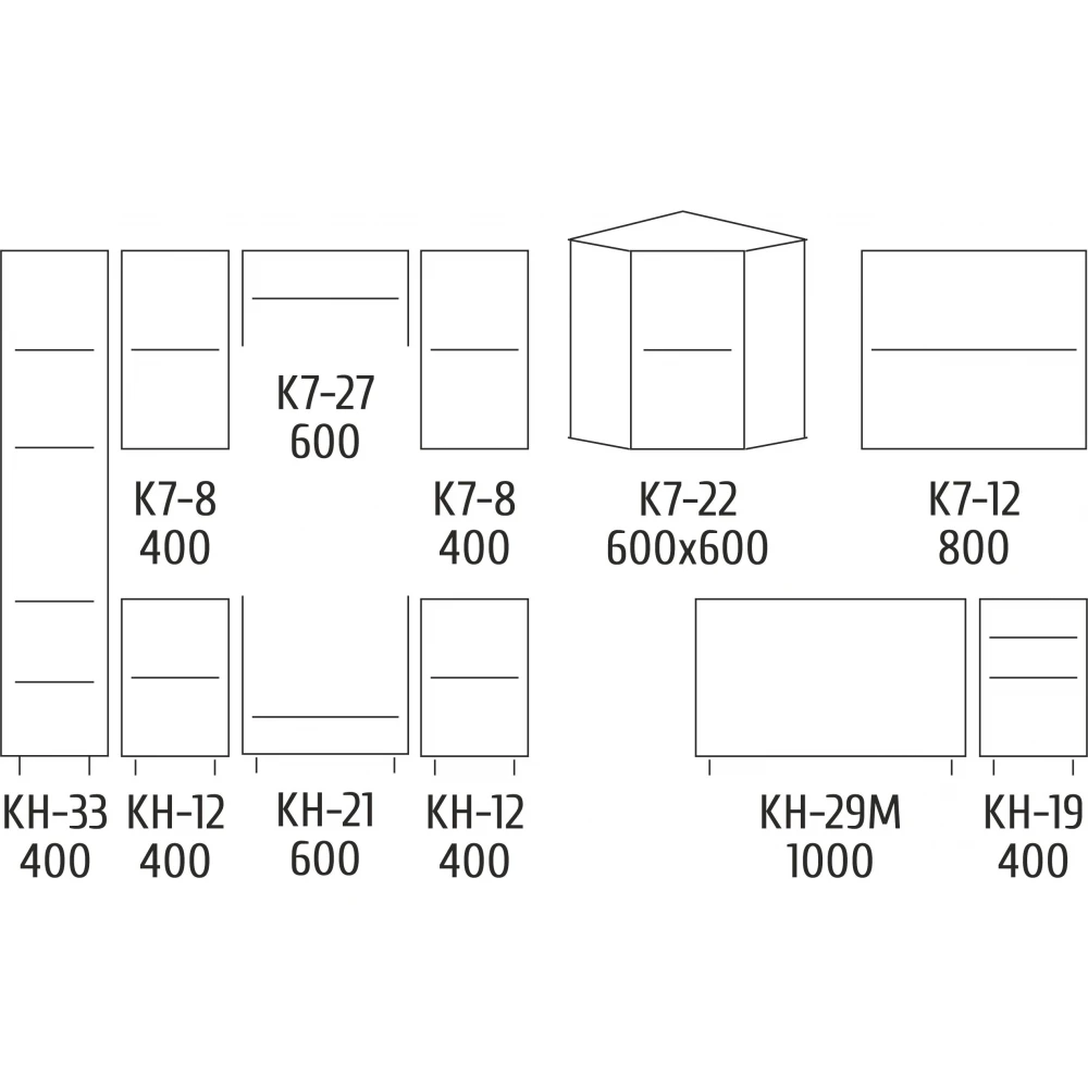 Кухня угловая Родос 140x240 см Белый (S-80-006-213) - фото 3