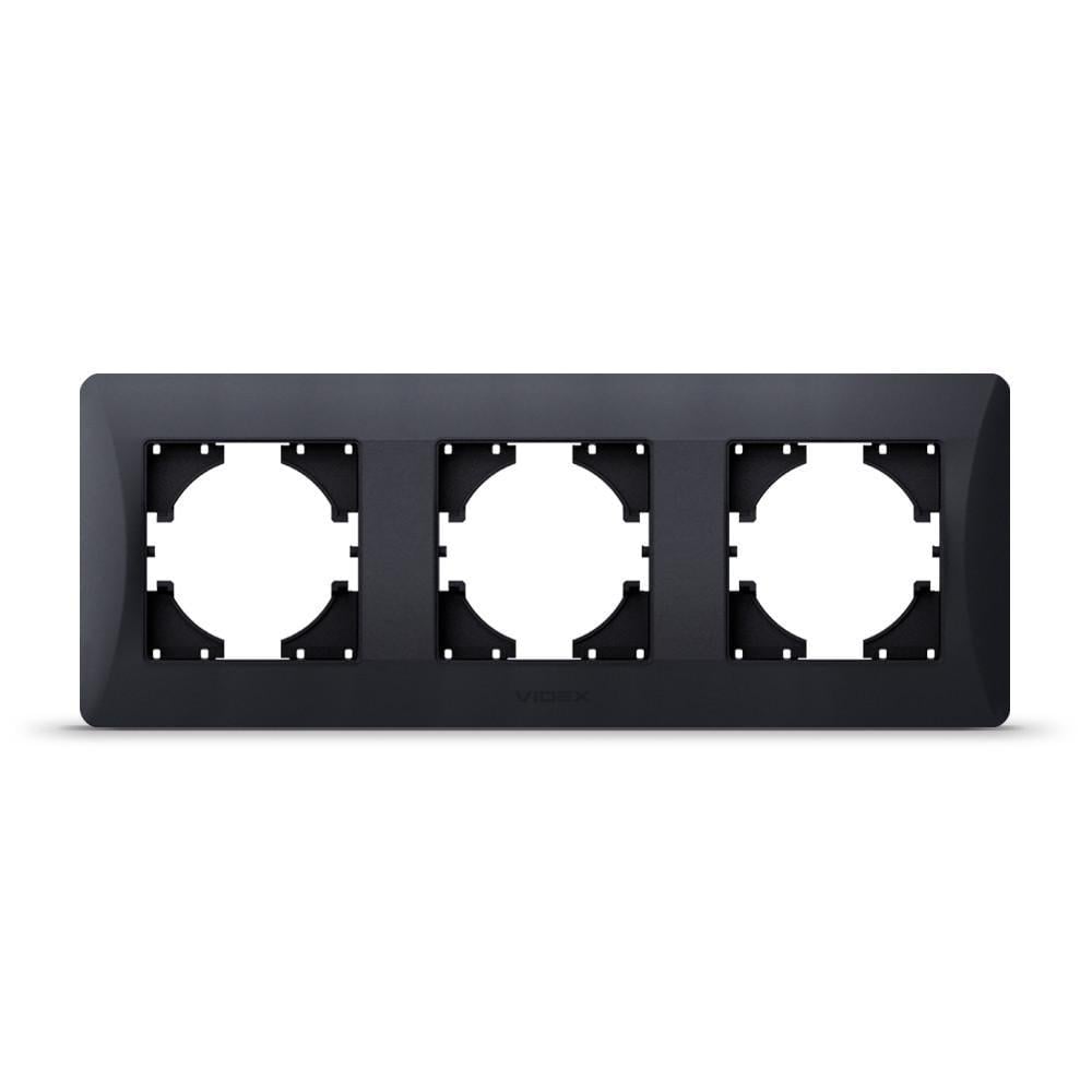 Рамка горизонтальна Videx Binera VF-BNFR3H-BG