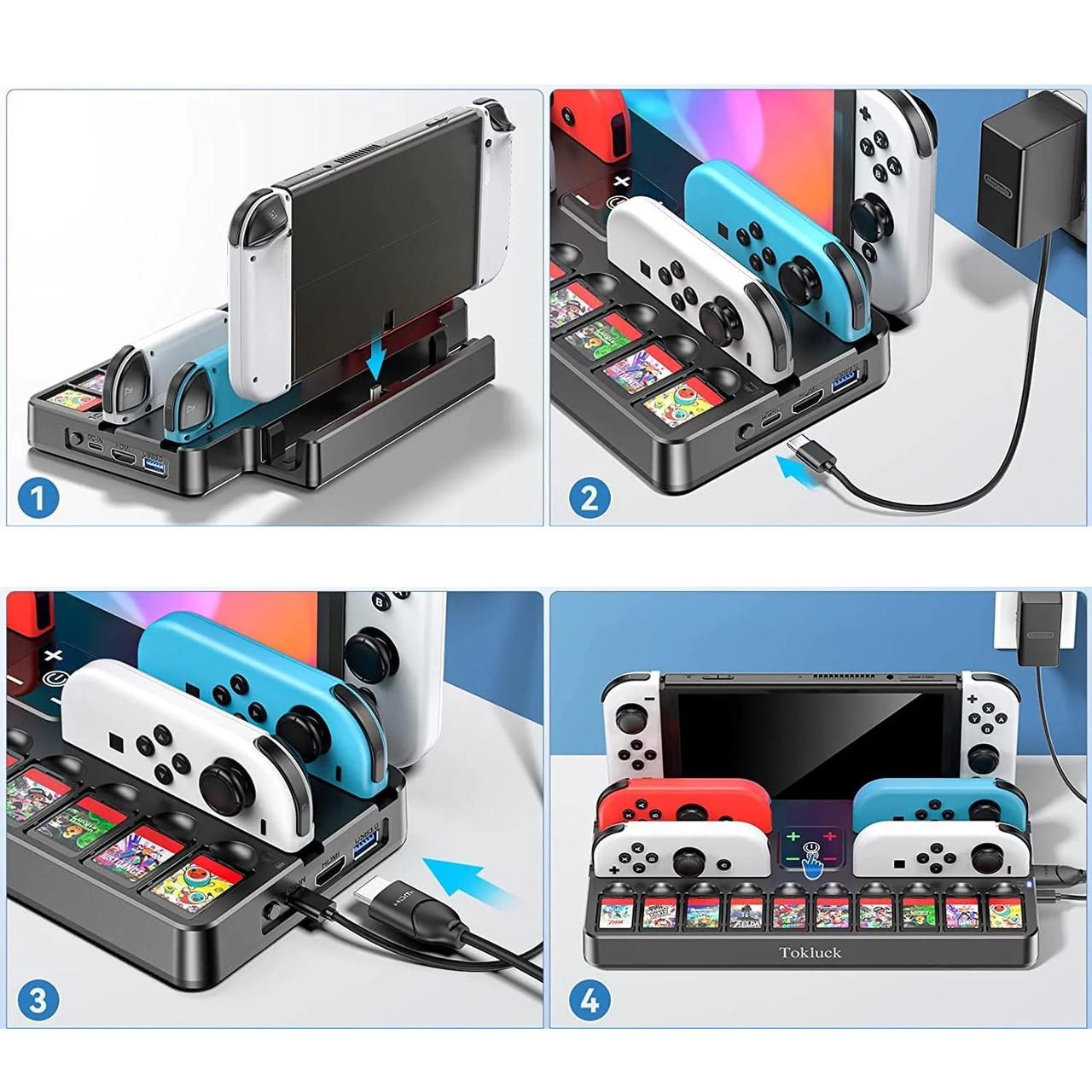 ᐉ Подставка NINTENDO Switch Stand OLED HDMI зарядка для джойконов