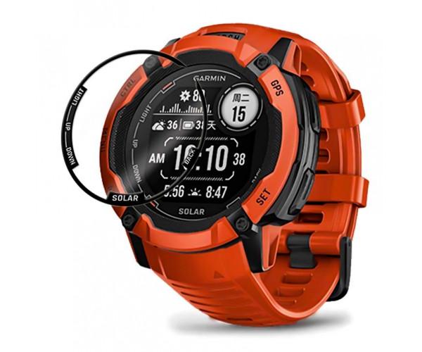 Защитное стекло противоударное SoftGlass Full Cover P ммA для Garmin Instinct/Instinct 2 Black