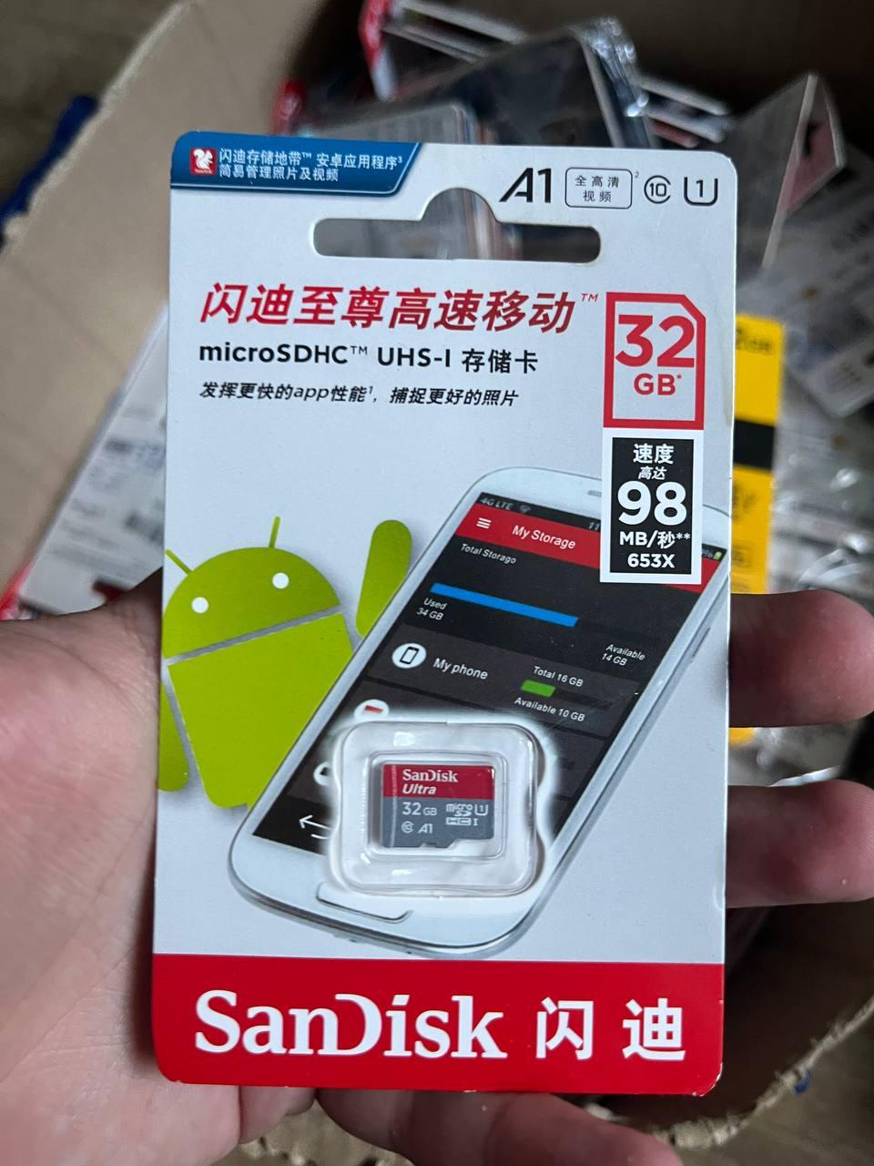 Карта пам'яті SanDisk microSDHC Class 10 32 GB 98 мб/c (1896548713) - фото 3