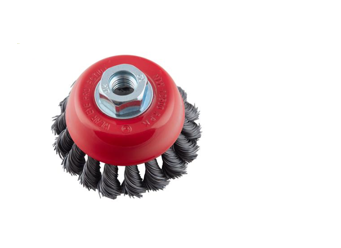 Щітка торцева пучки витого дроту 100 мм (М14х2)