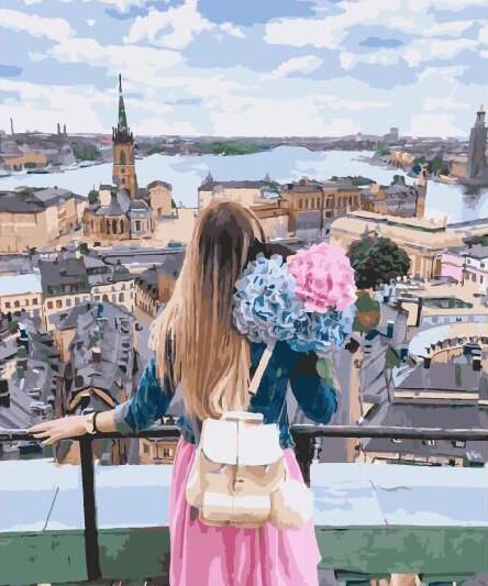 Картина по номерам Brushme "Взгляд на город" (GX29260)