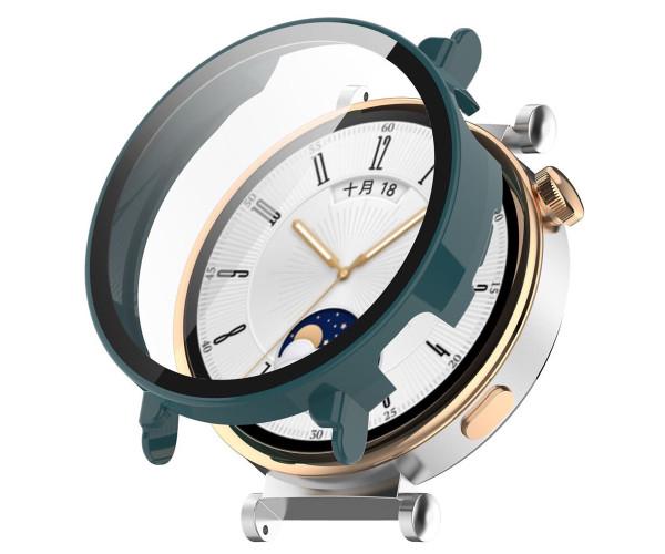 Чохол із захисним склом Protective Cover with Glass для Huawei Watch GT 4 41 мм Зелений