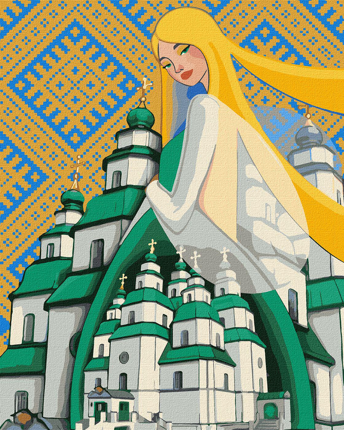 Картина за номерами Ideyka Берегиня свято-троїцького собору кно2604 40x50 см (MTT-156029)