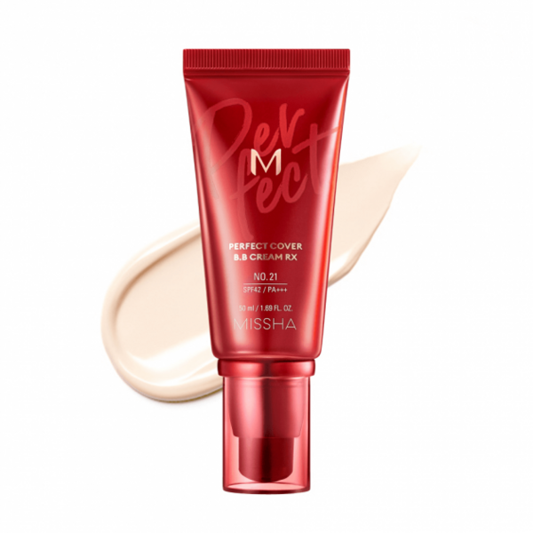 BB-крем Missha Perfect Cover B.B Cream RX SPF42/PA+++ вирівнює тон 50 мл