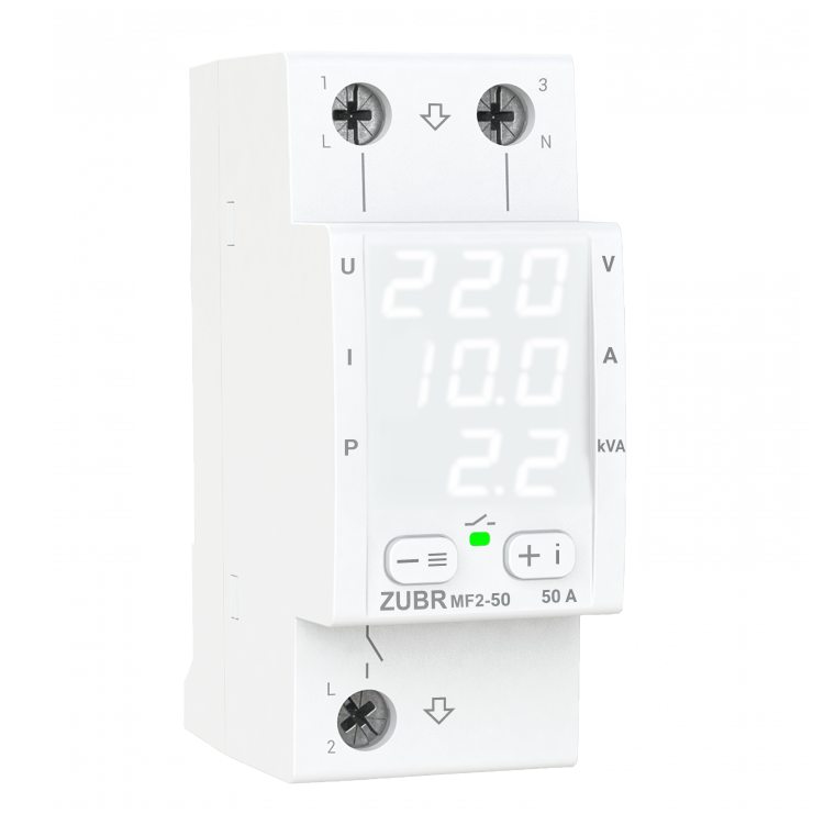 Реле мультифункциональное ZUBR MF2-50 50A max 60A 11000BA (4820120222580)