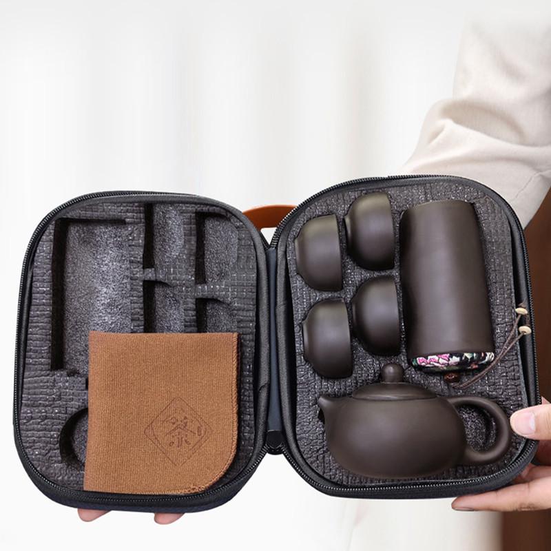 Набір для чайних церемоній у дорозі UFT чайник/4 піали та контейнер для зберігання чаю (TSET13) - фото 8 Набір для чайних церемоній у дорозі UFT чайник/4 піали та контейнер для зберігання чаю (TSET13) - фото 8