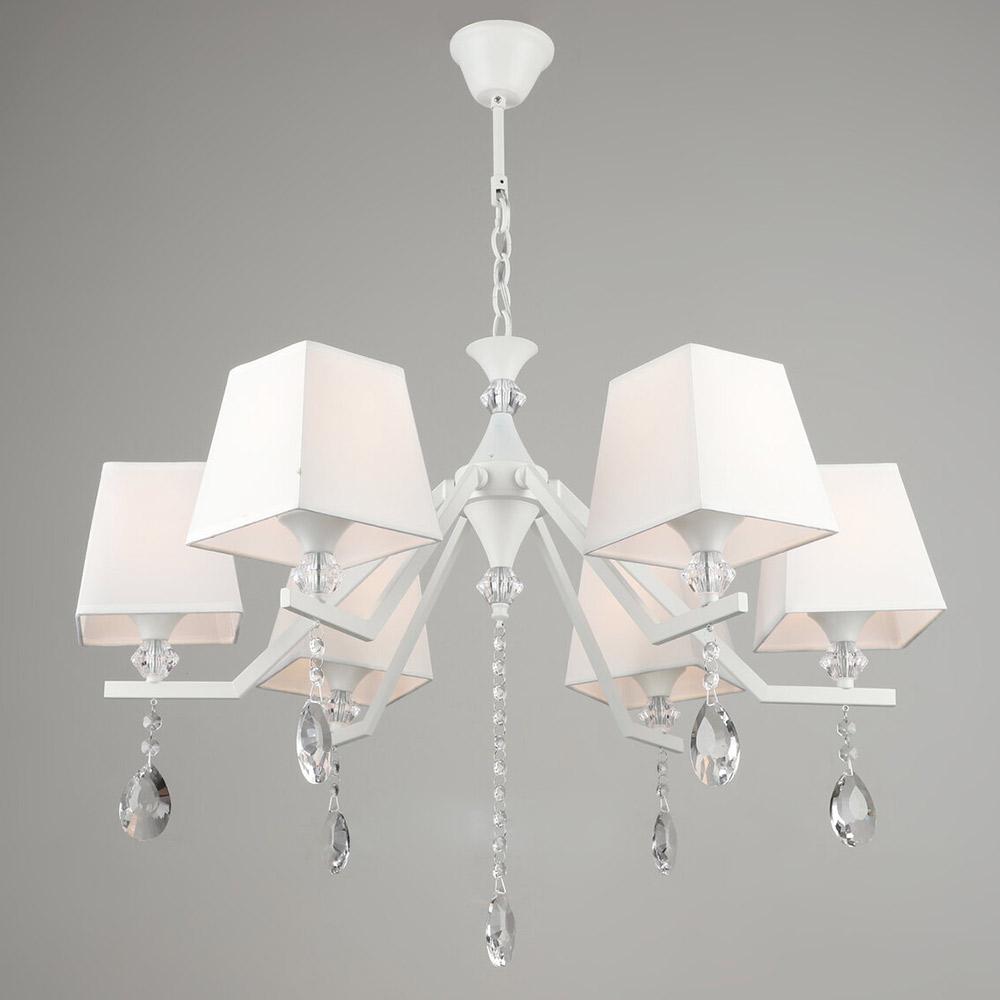 Люстра подвесная с абажуром Lighthouse SRS-19647/6 WT Белый