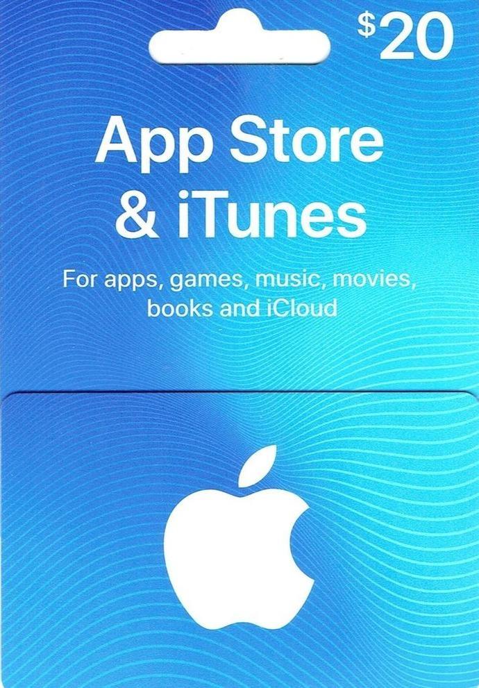 Подарункова карта iTunes Apple/App Store Gift Card 20 usd US-регіон