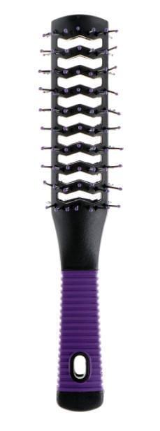 Расческа стилет Salon Professional двухсторонний Черно-фиолетовый (1402456725)