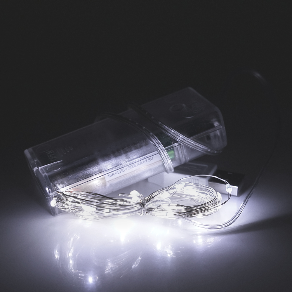 Гирлянда VOLTRONIC 30 LED 3 м Белый (25898480)