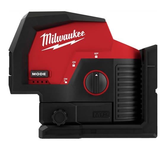 Аккумуляторный линейно-точечный лазерный нивелир Milwaukee M12 CLLP-0C (4933478101)