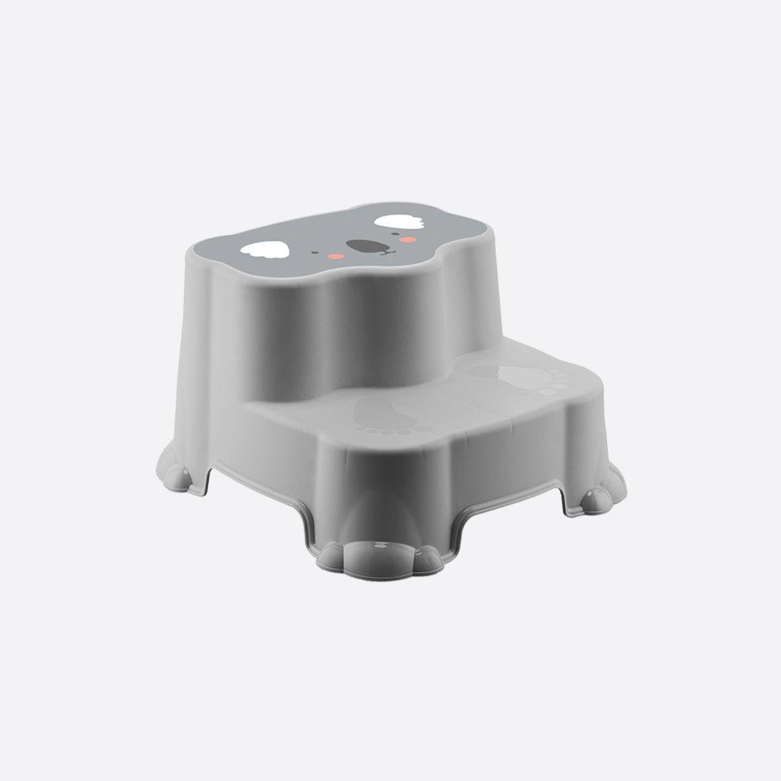 Табурет-підставка дитяча для ніг з 2 сходинками та антиковзним покриттям Сірий (29519084)