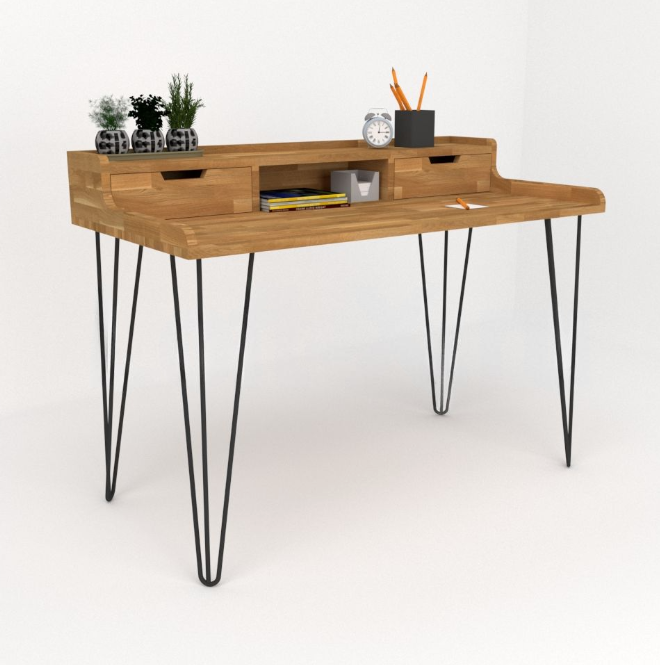 Cтол EcoLoft IN-2027 Лофт 120х60 см Коричневый (23051803)