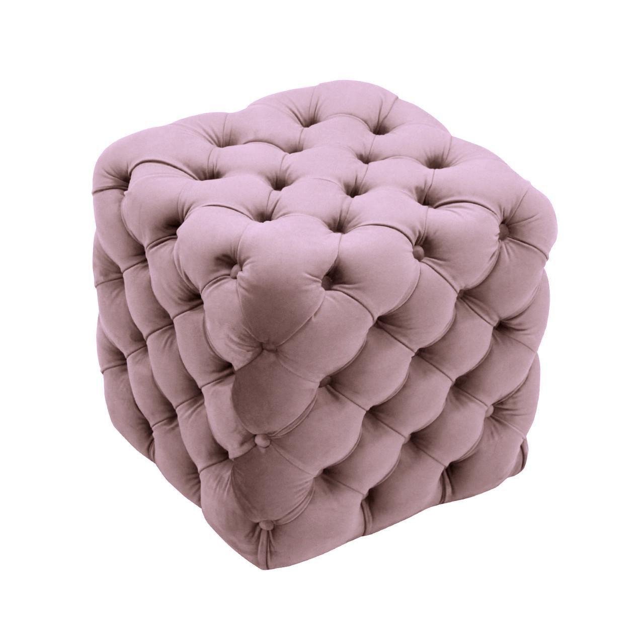 Пуф Mebelle Cubic велюр 45x45x45 см Рожевий (0181) Пуф Mebelle Cubic велюр 45x45x45 см Рожевий (0181)