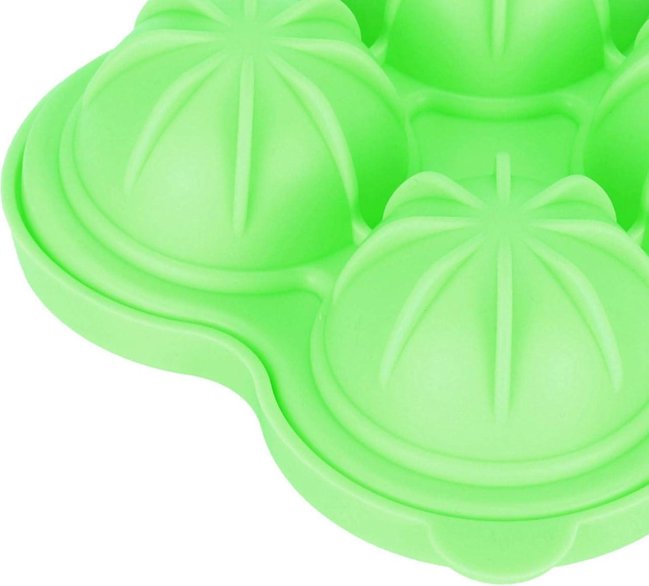 Форма для льоду Куля 4 комірок силіконовий салатовий (НР051592) - фото 3 Форма для льоду Куля 4 комірок силіконовий салатовий (НР051592) - фото 3