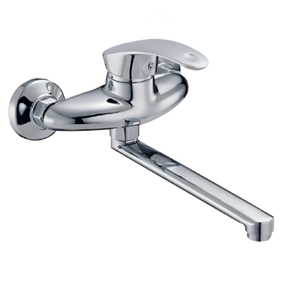 Змішувач для кухні MIXXUS NST12-135 одноважільний настінний Хром (OL-MI6493)