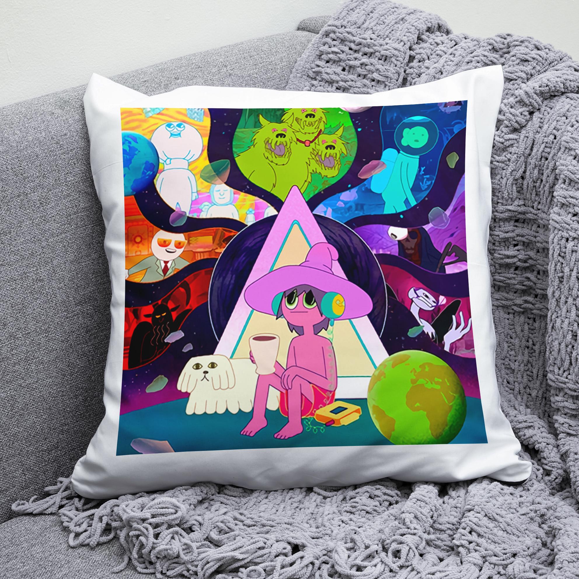 Плюшева подушка квадрат із принтом The Midnight Gospel