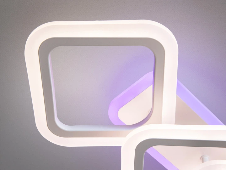 Люстра светодиодная смарт светильник с пультом 60 Вт Белый (HA8160/2+2WH 3col dim) - фото 5 Люстра светодиодная смарт светильник с пультом 60 Вт Белый (HA8160/2+2WH 3col dim) - фото 5