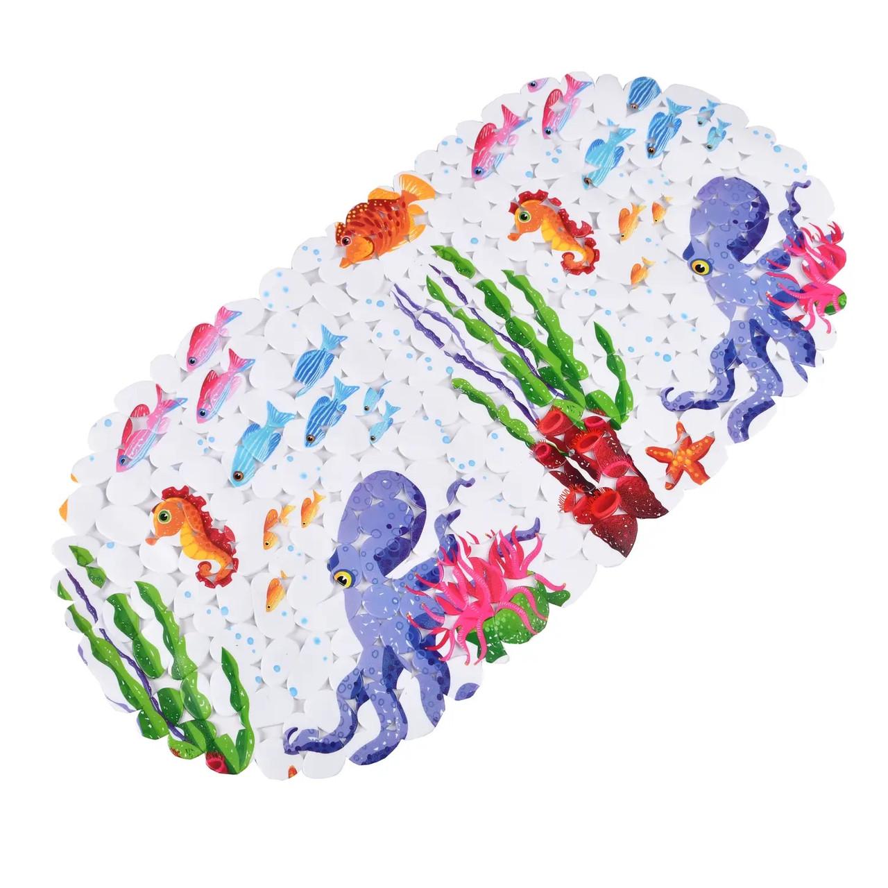 Коврик для ванной комнаты Wellamart на присосках (8419)