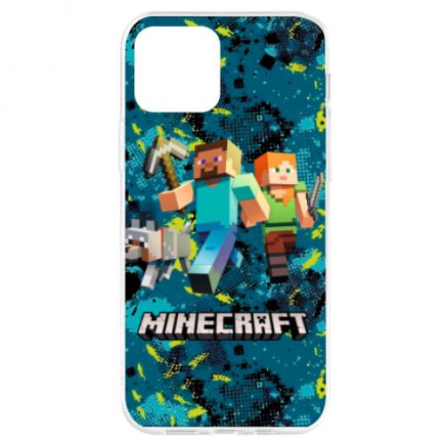 Чехол для iPhone 12 Minecraft Steve Alex And Dog (6848395-46-134799) - фото 1