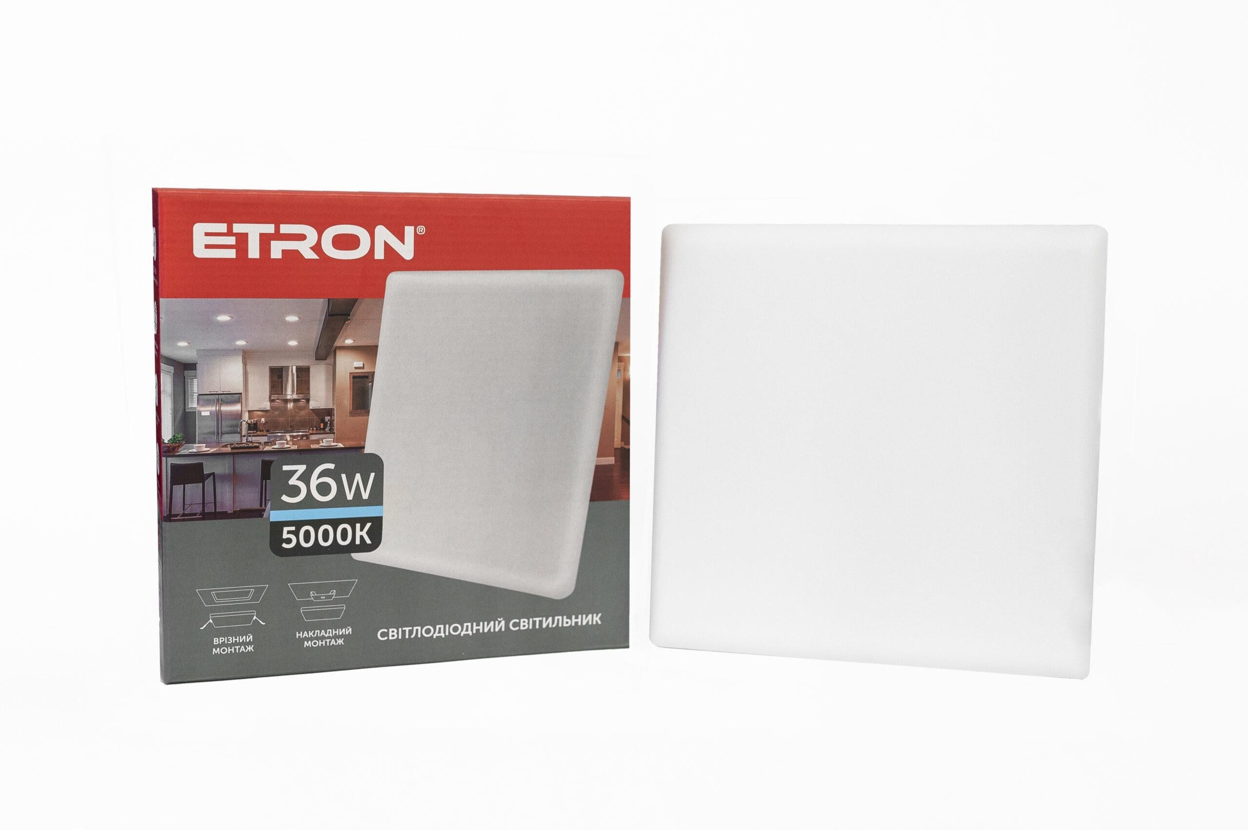Светодиодный светильник ETRON Multipurpose 36 Вт 5000 К IP20 (21376)