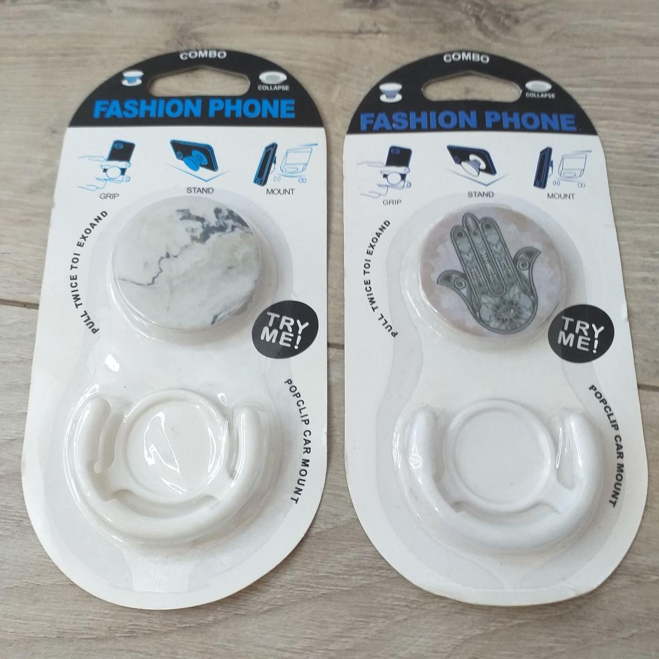 Попсокет держатель Fashion для 3D Combo 2 шт./1 уп. Белый (KG-10537) Попсокет держатель Fashion для 3D Combo 2 шт./1 уп. Белый (KG-10537)