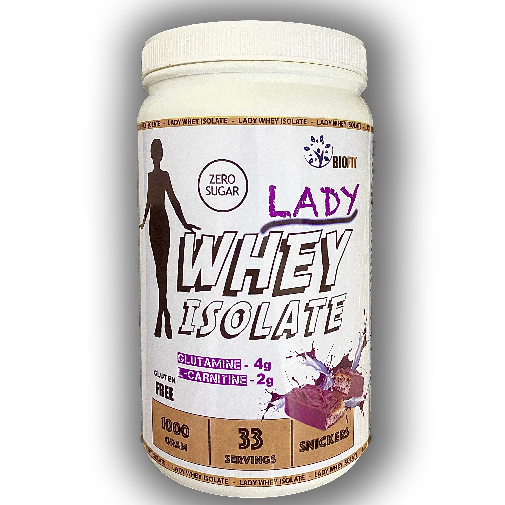 Коктейль белковый натуральный Lady WHEY ISOLATE Сникерс (30807509)