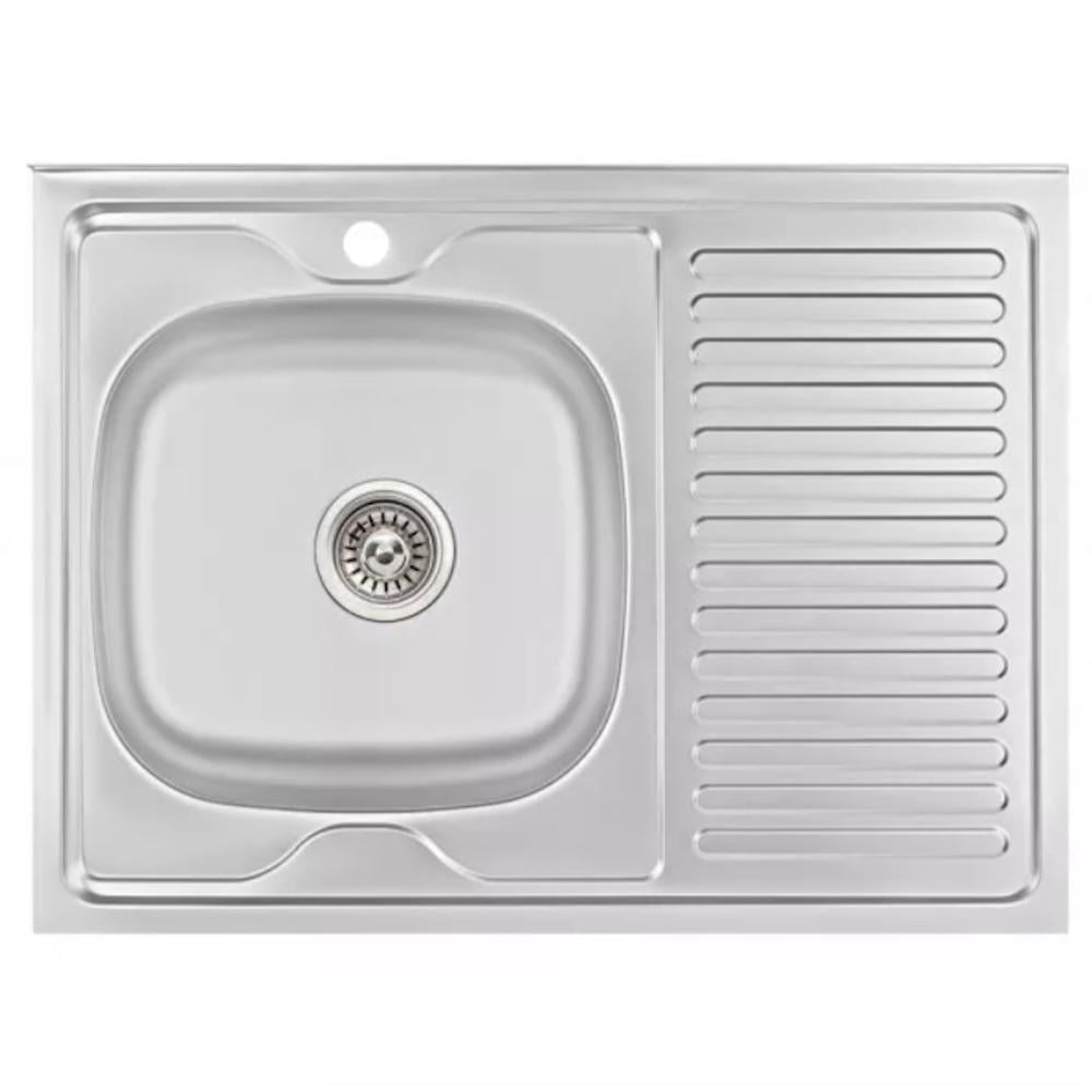 Мийка для кухні з сифоном Wezer W8060L(06) Satin 600x800x160 мм (SQ-1039015)