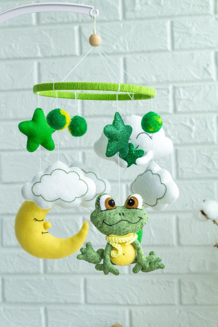 Мобиль детский WooolyWool ручная работа Лягушонок (27861253)
