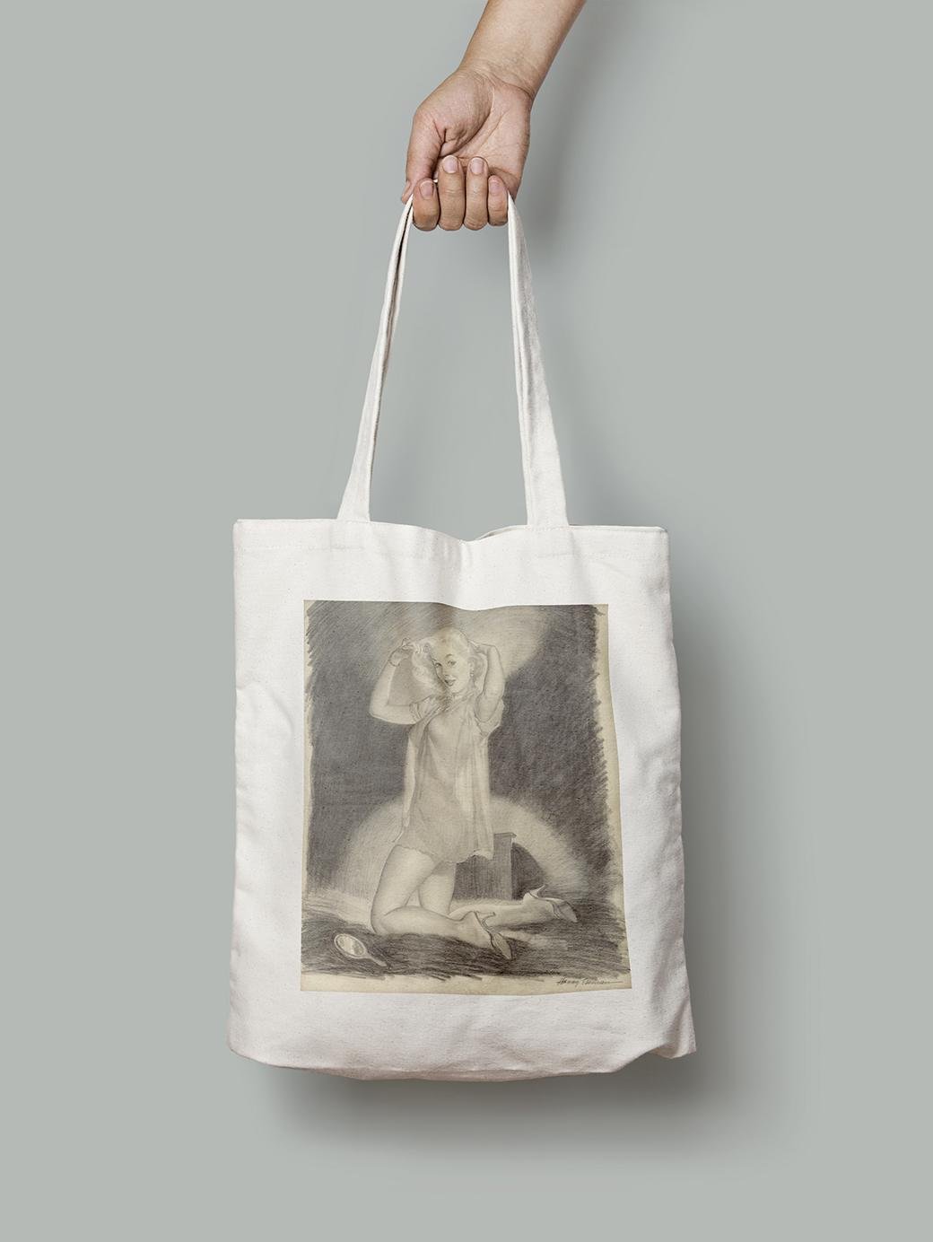 Эко-сумка Девушка расчесывает волосы. Гарри Экман шопер (pin_up010107_Bag) Эко-сумка Девушка расчесывает волосы. Гарри Экман шопер (pin_up010107_Bag)